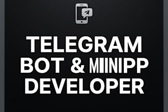 create modern telegram bot or telegram mini app webapp