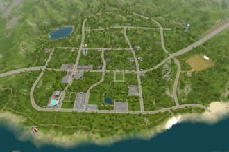 create 3d hiking maps, office, school and park maps