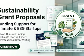 help sustainability startups apply for funding grants