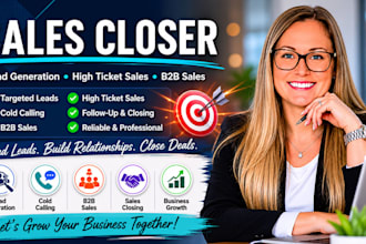 be your expert sales closer and appointment setter