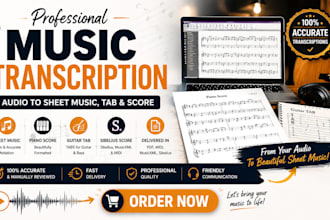 music transcription sheet music piano score sibelius guitar tab music notation