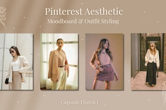 create your dream pinterest aesthetic and outfit moodboard