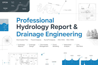 prepare a professional hydrology report, drainage and stormwater analysis