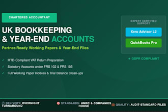 do xero bookkeeping and year end accounts for your UK business