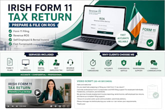 prepare and file your irish form 11 income tax return on ros