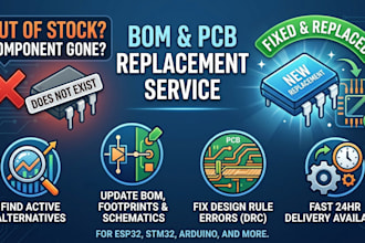 replace obselete out of stock components on your pcb