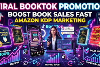 boost amazon KDP book sales with viral booktok tiktok promotion