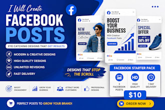 create facebook posts design