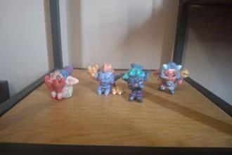 create ceramic figurines of aniamals, creatures
