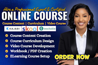 create online course content course curriculum and elearning course educational