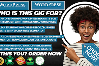 design wordpress website development redesign  wordpress blog business website