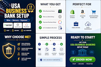 create USA bank for any country, get USA physical address and business bank