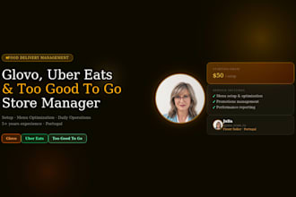 manage your glovo, uber eats and too good to go store