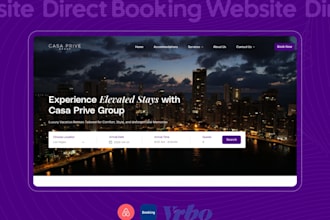 design a high converting direct booking vacation rental website