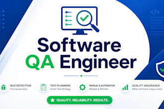 be your software QA engineer for web and mobile apps