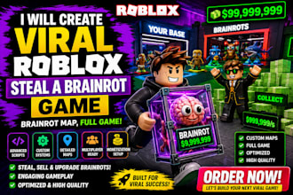 create viral roblox steal a brainrot game  brainrot map full game