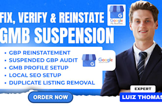 reinstate suspended gmb, fix google my business profile, setup gbp, gmb appeal