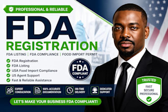 provide fda registration and compliance assistance for food, drug, and medical d