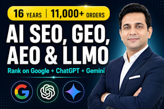 do ai SEO GEO aeo and llmo optimization to rank on google and ai search