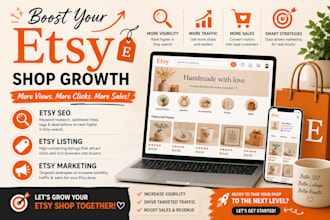 boost esty shop promotion, esty seo, esty listing and marketing