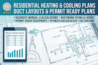 draw residential heating and cooling layout plans for perfect