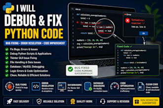 fix bugs and debug your python code