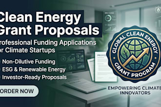prepare clean energy grant applications and proposals