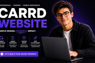 design redesign minimalistic professional carrd website and carrd landing page