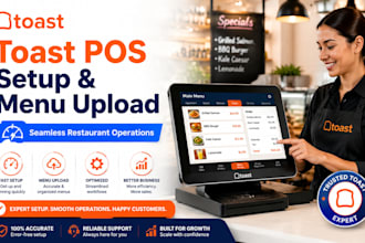set toast pos setup, menu upload, restaurant pos integration