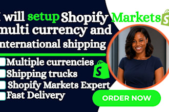 build shopify market multi currency international shipping and tax configuration