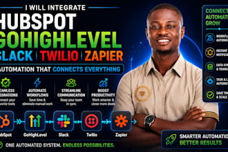 integrate hubspot gohighlevel slack twilio zapier automation