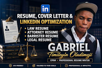 write legal, lawyer, attorney, paralegal, barrister, judge, litigator resume