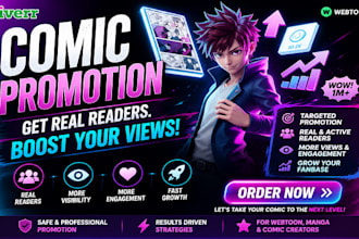 promote your webtoon comics tapas manga webcomics manga