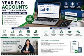 prepare accounts for your company and file annual return