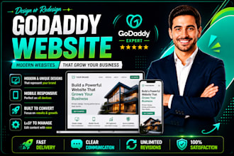 godaddy website design godaddy ecommerce website redesign service
