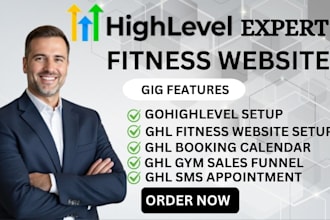 build go high level fitness website highlevel gym sales funnel ghl expert