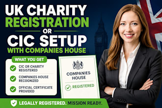 do uk charity registration or cic setup with companies house