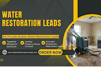generate exclusive water damage restoration leads via google ads