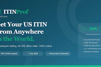 apply for an itin for you with US credit building guidance