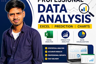 do excel data analysis and create charts professionally