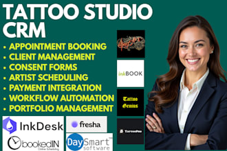 setup tattoo studio CRM inkbook tattoogenius inkdesk bookedin tattoopro bodyart