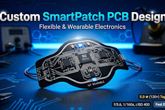 develop custom smartpatch pcb with embedded electronics