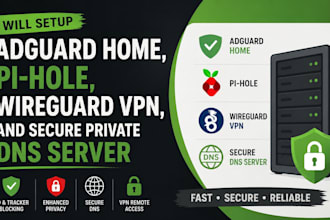 setup adguard home pi hole wireguard VPN and secure private dns server