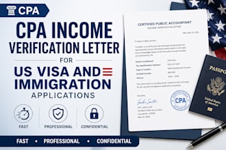 write a CPA income verification letter for US visa and immigration applications