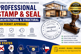architect and structural engineer stamp in alabama illinois maine montana texas