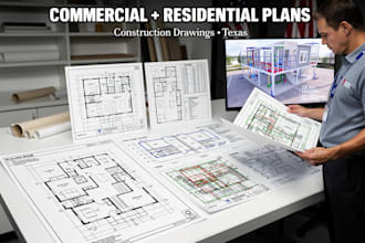 prepare florida mixed use renovation plans with electrical layouts