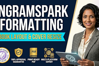 do ingramspark book layout design and fix book cover errors
