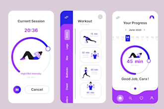 create ai fitness app, workout app, gym app, ai healthcare app like home workout