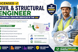 civil and structural engineer stamp in california delaware nevada virginia