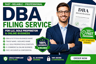 file dba for llc sole proprietor and online business